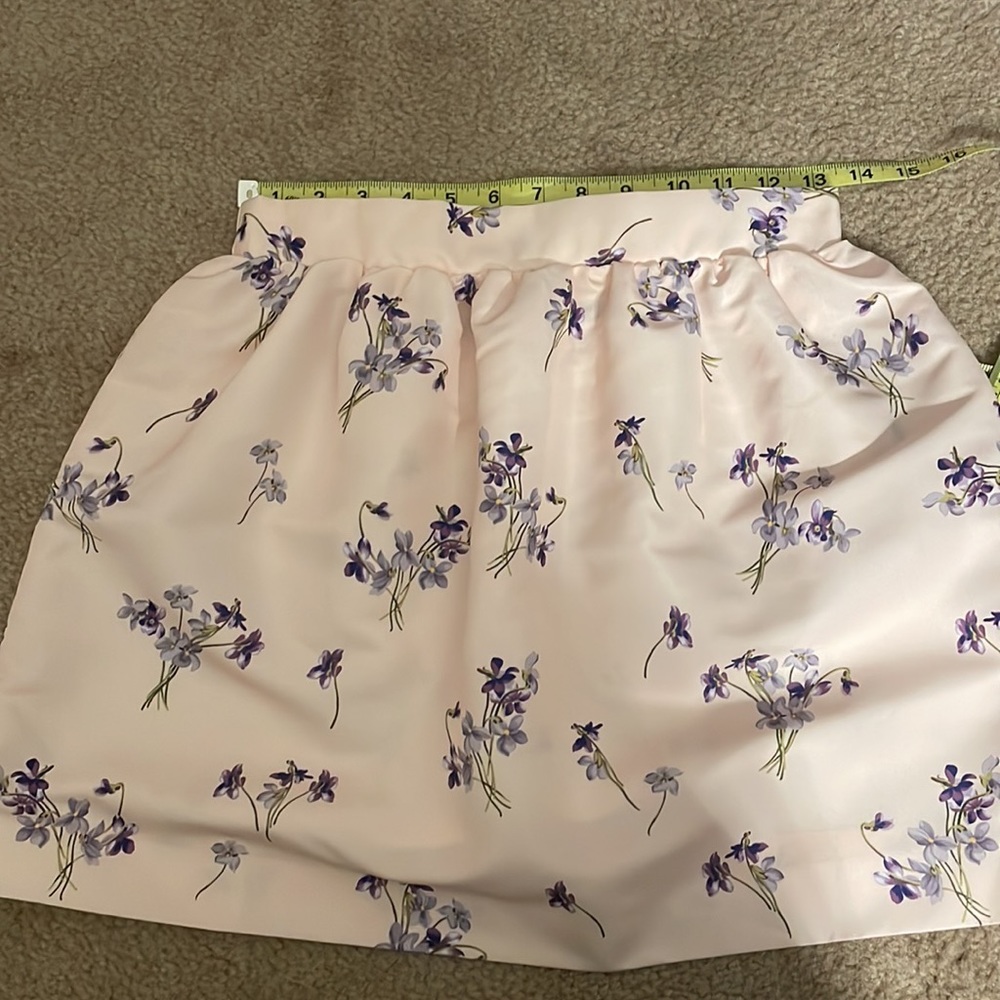 Red Valentino flared floral/print mini skirt - Picture 8 of 10